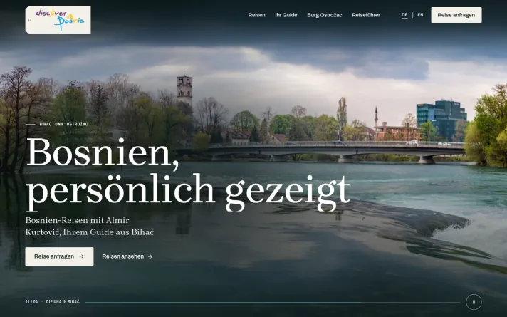 Demo predlog sajta: turistička agencija, Bihać