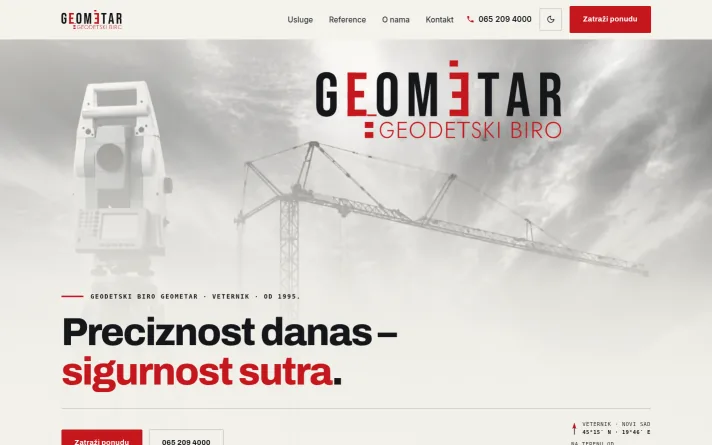 Geodetski biro Geometar, sajt u izradi