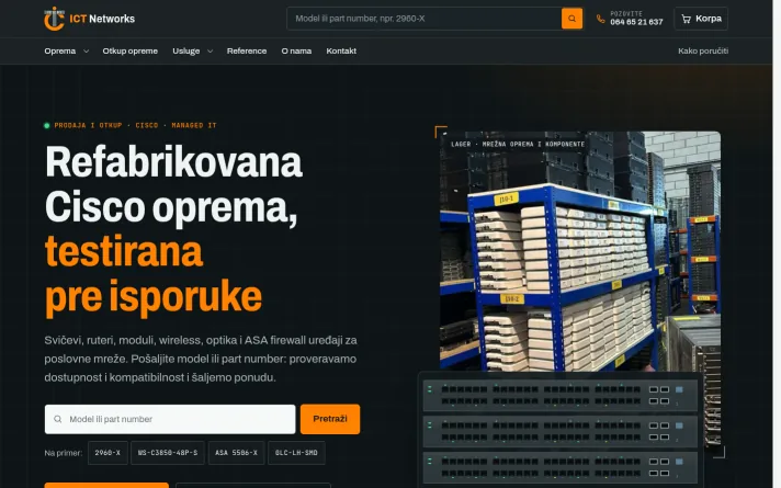 Demo predlog sajta: mrežna oprema i it podrška, Sremska Mitrovica