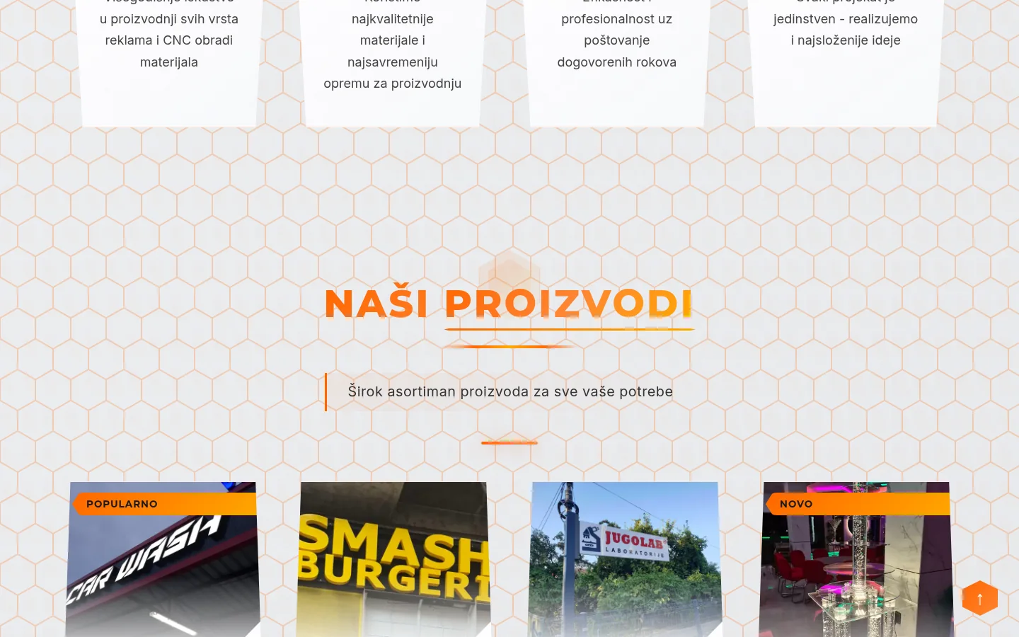 Četiri razloga za saradnju i početak sekcije Naši proizvodi