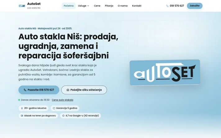 AutoSet Niš — sajt