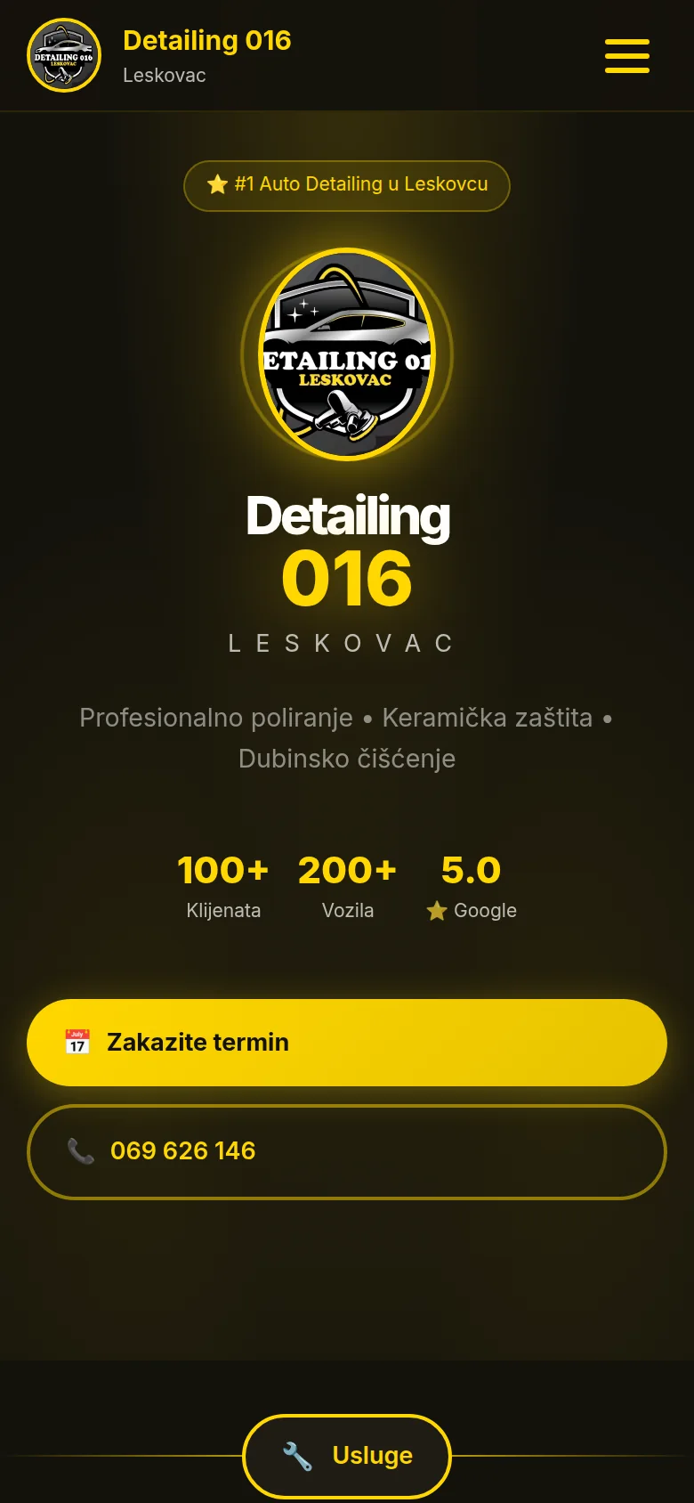 Detailing 016 na telefonu