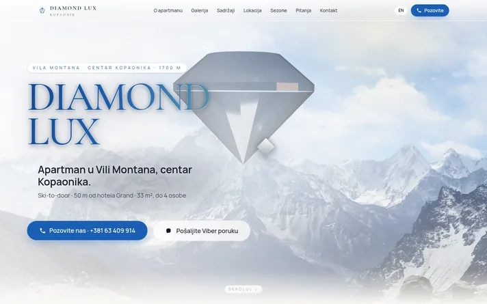 Diamond Lux Kopaonik — sajt