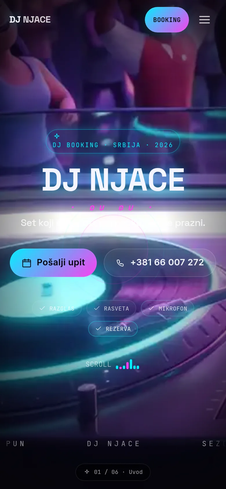DJ Njace na telefonu