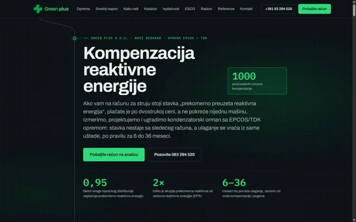 Green Plus — sajt