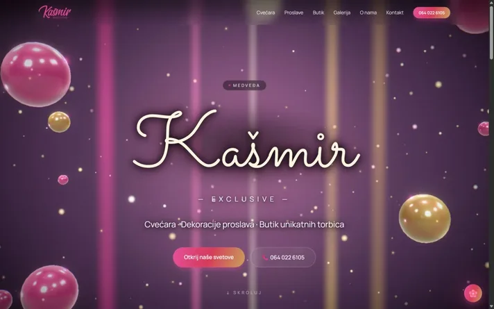 Kašmir Exclusive — sajt