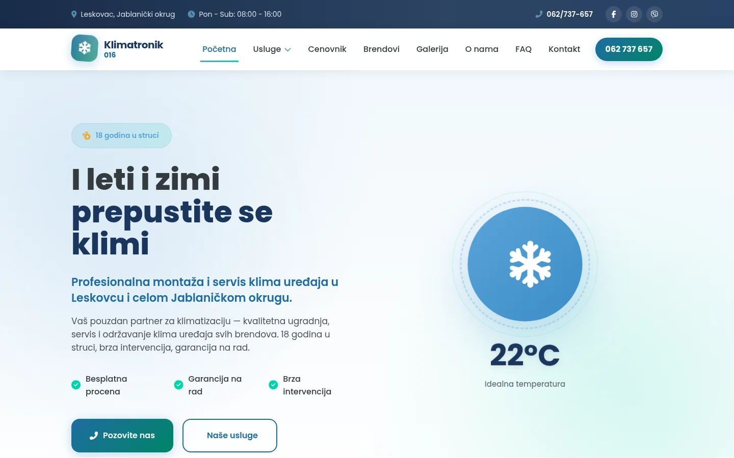 Klimatronik 016 — sajt