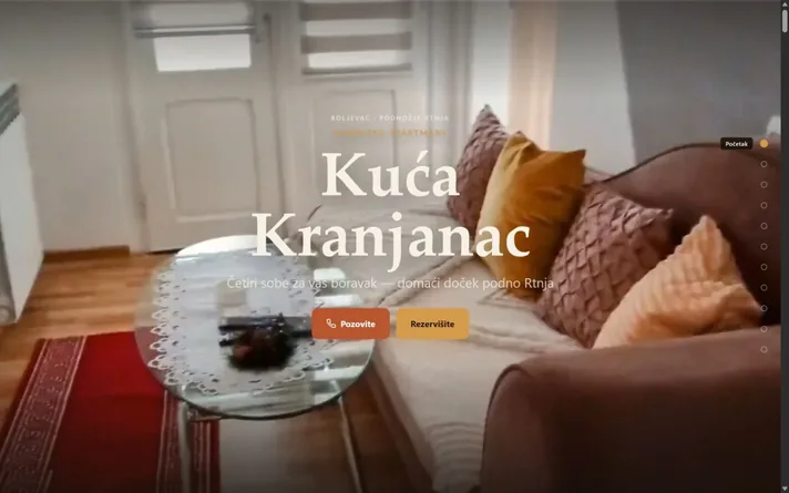 Kuća Kranjanac — sajt