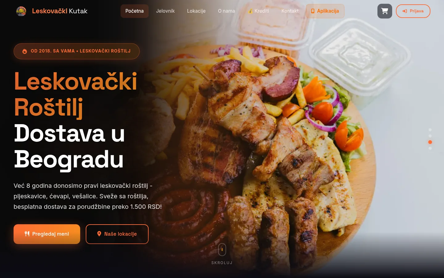 Leskovački Kutak — sajt