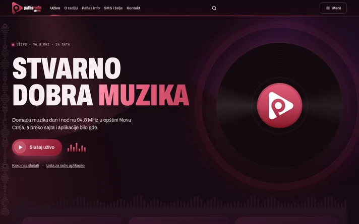 Pallas Radio 94,8 — sajt