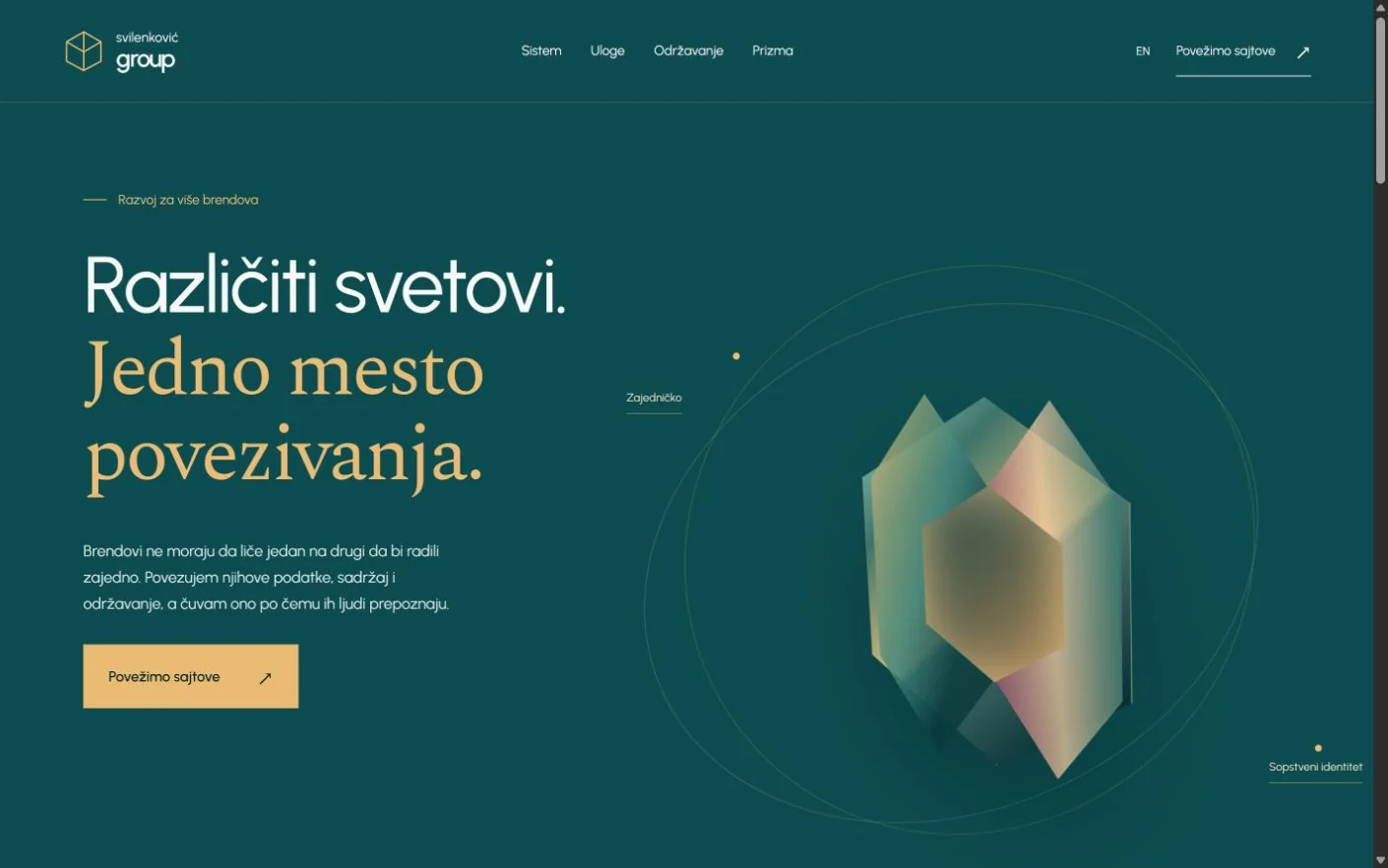 Naslovna strana sajta Svilenković Group