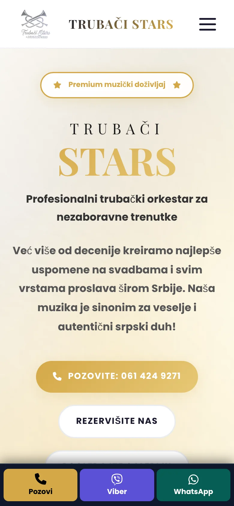 Trubači Stars na telefonu